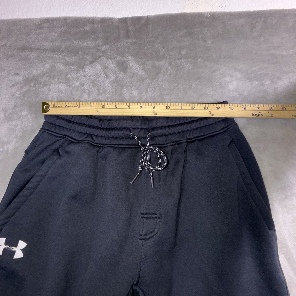 Under Armour Pants Men's Large Black‎ Joggers Athletic Run Gym Cold Gear Pants - Picture 6 of 10